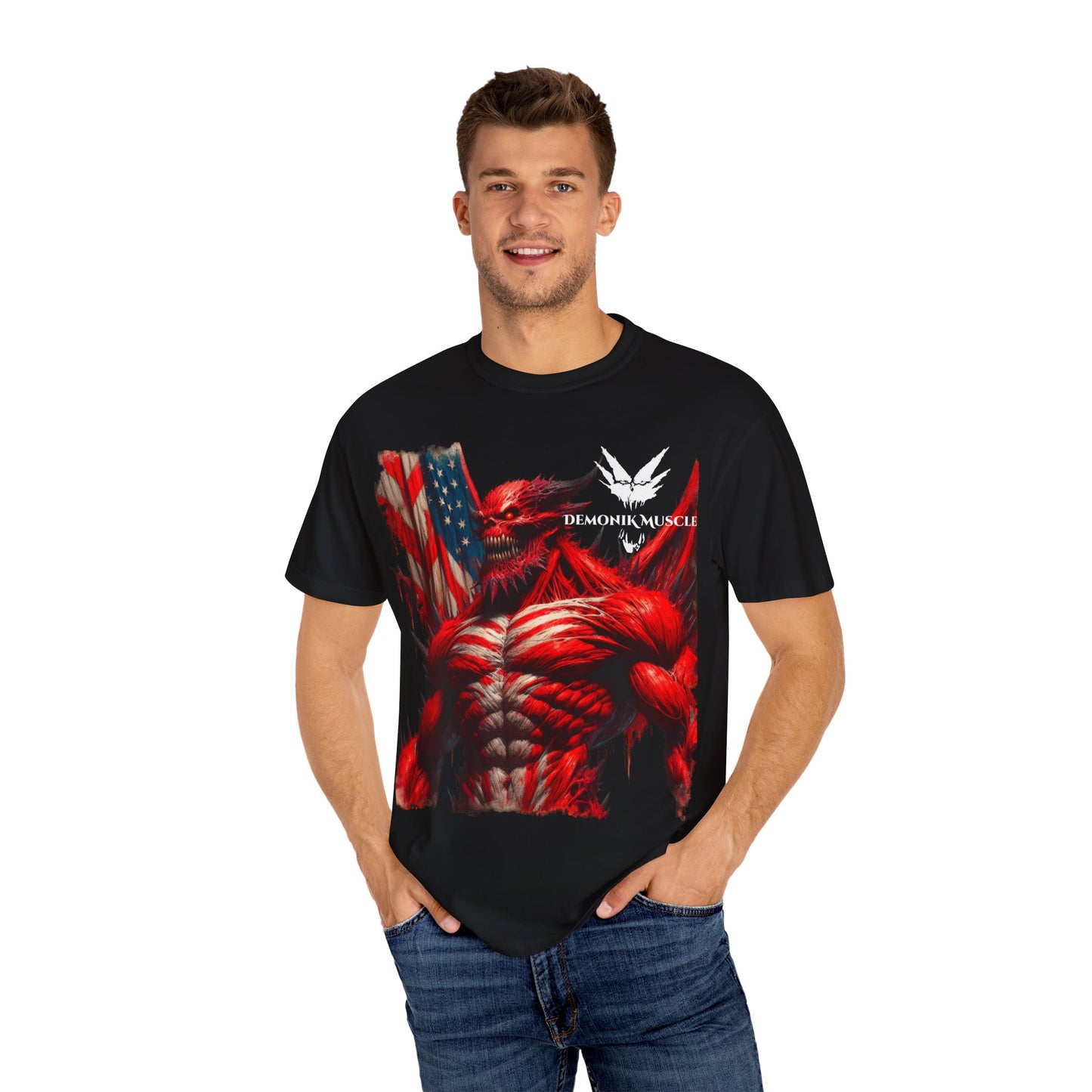 Demonik muscle patriot t-shirt