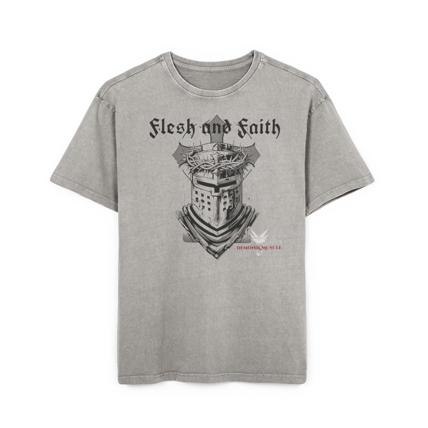 'God is My Shepherd' over-sized acid washed t-shirt