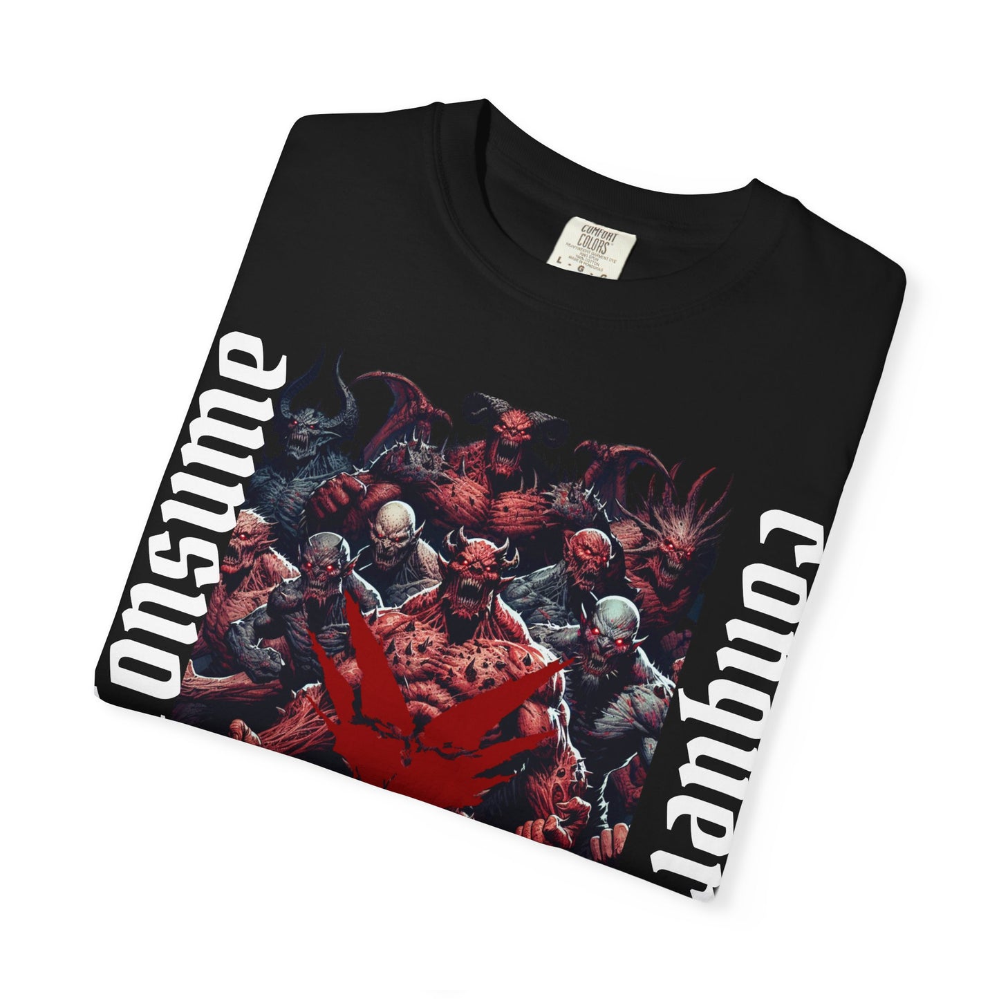 Consume and conquer t-shirt