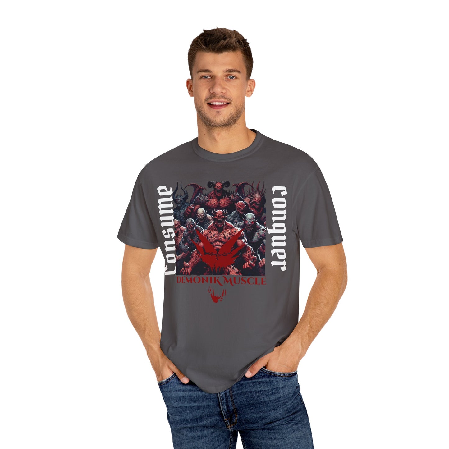 Consume and conquer t-shirt