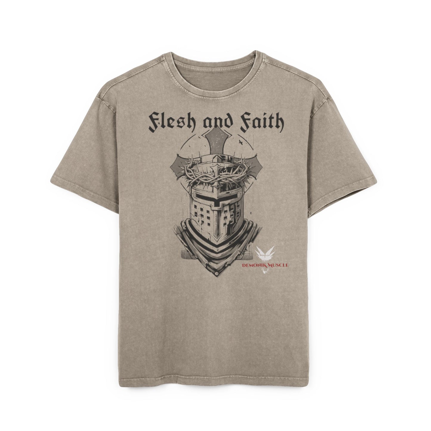'God is My Shepherd' over-sized acid washed t-shirt