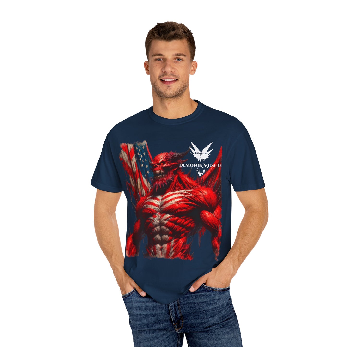 Demonik muscle patriot t-shirt
