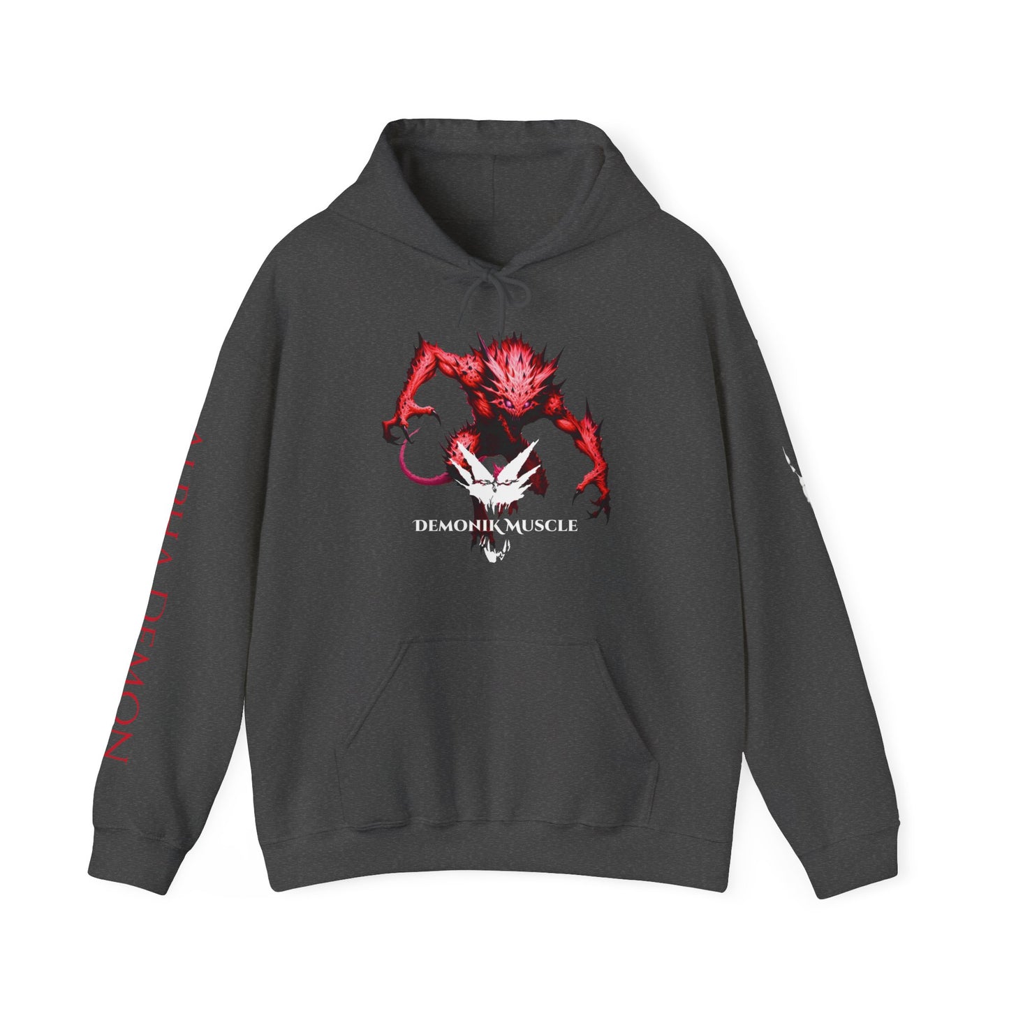 Demonik muscle Fleece Hoodie- rage and train