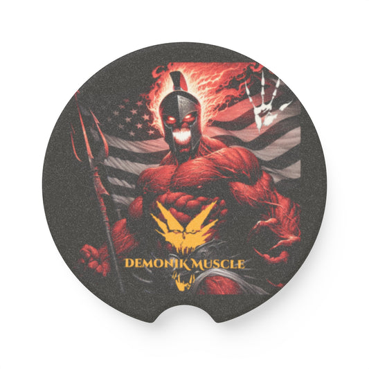 Demonik muscle Soapstone Car Coaster