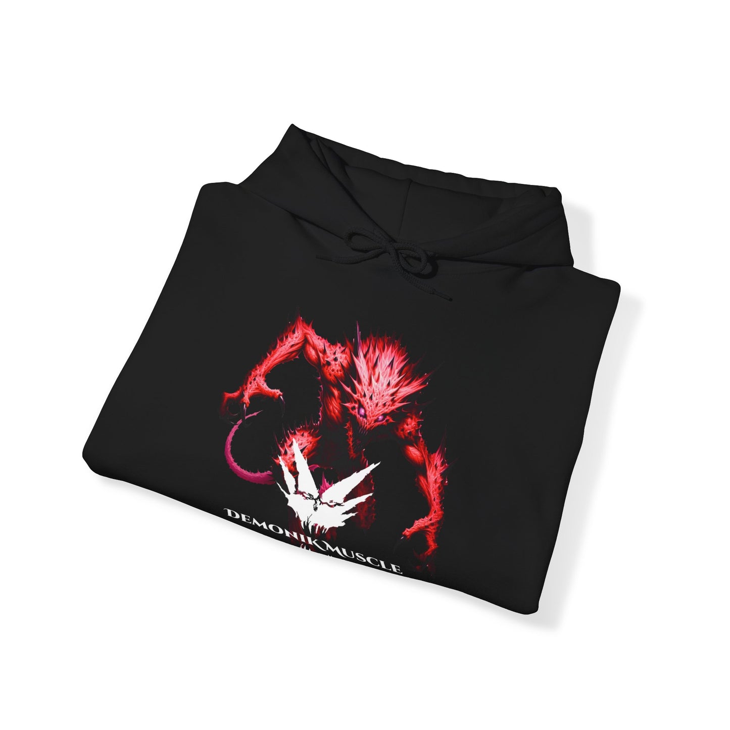 Demonik muscle Fleece Hoodie- rage and train