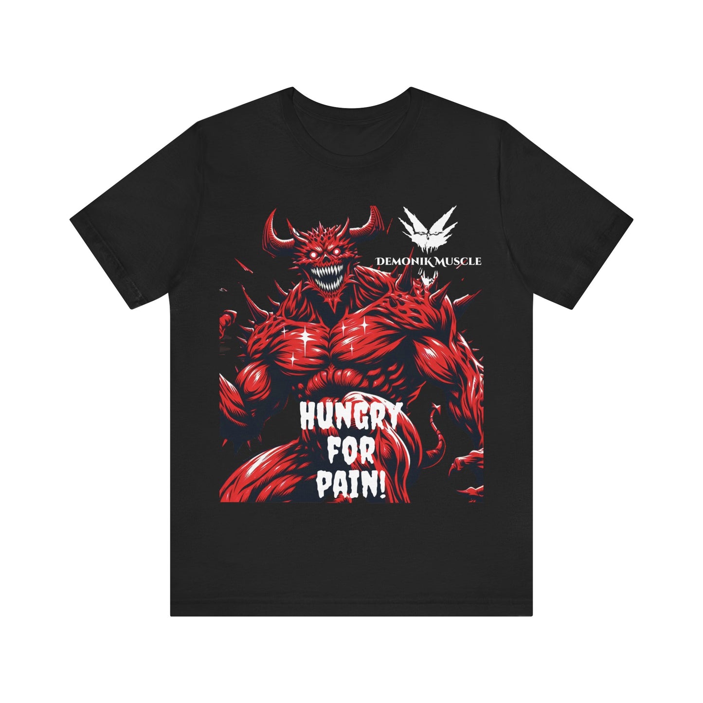 Demonik muscle Short Sleeve Tee-mind, body, soul