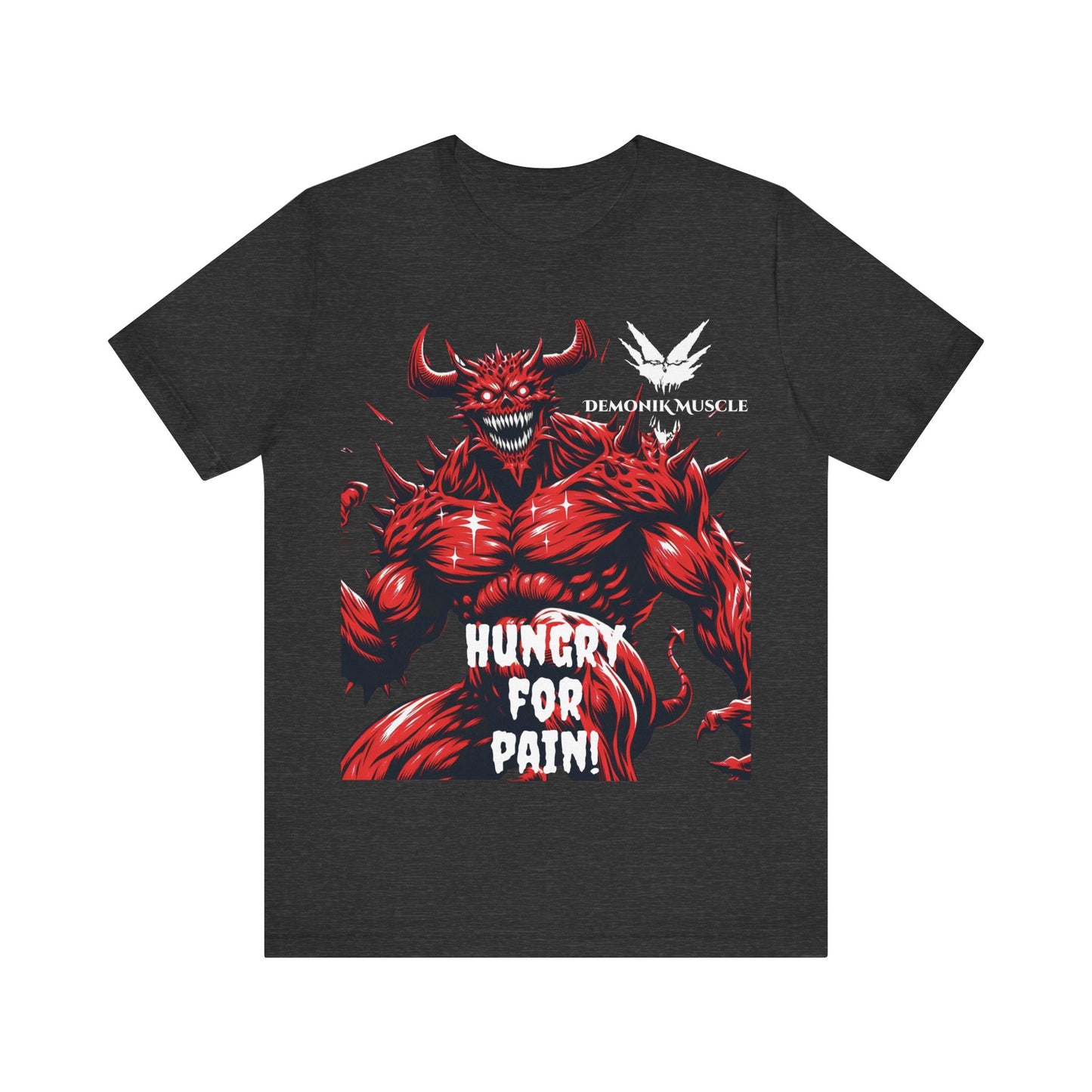 Demonik muscle Short Sleeve Tee-mind, body, soul