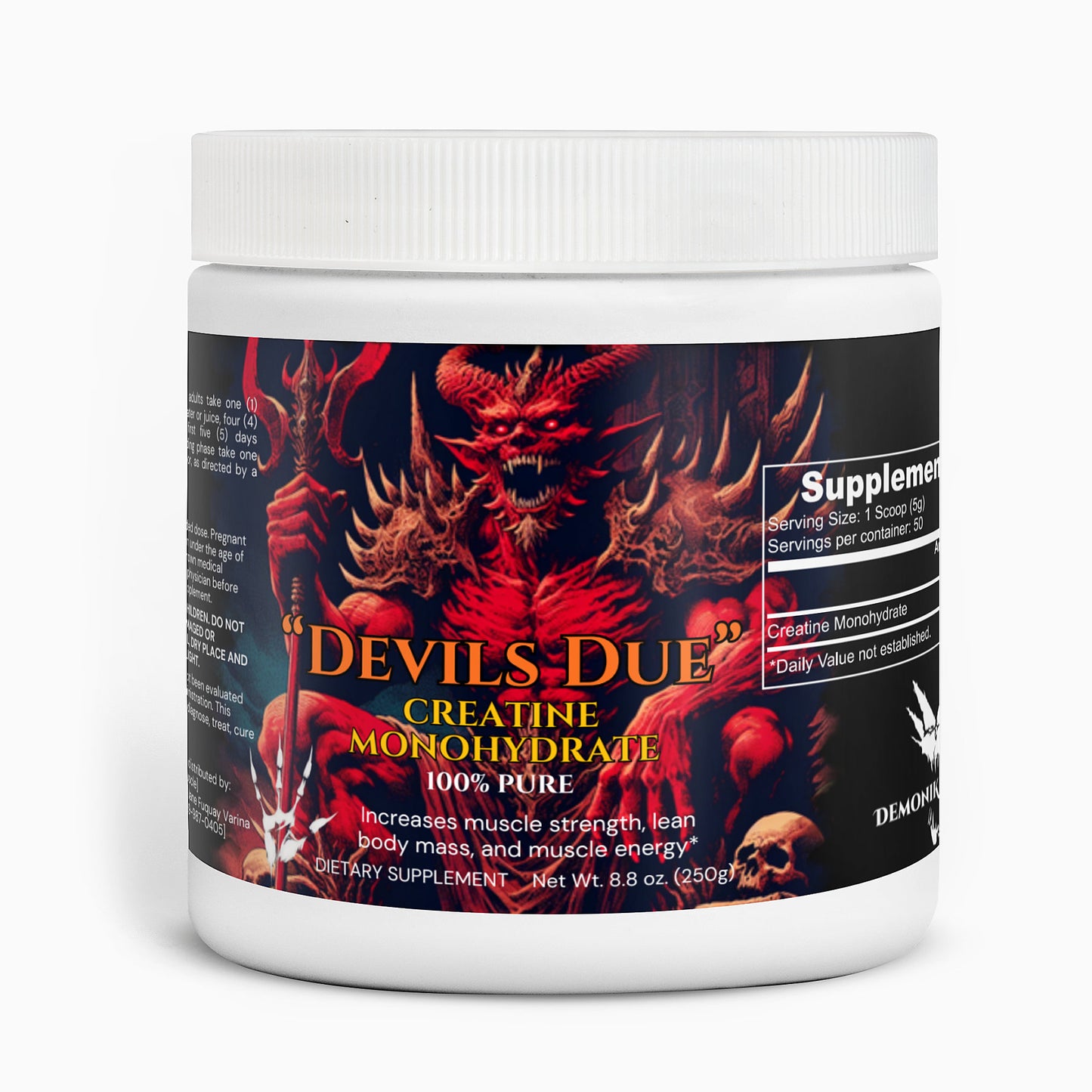 “Devils due” Creatine Monohydrate