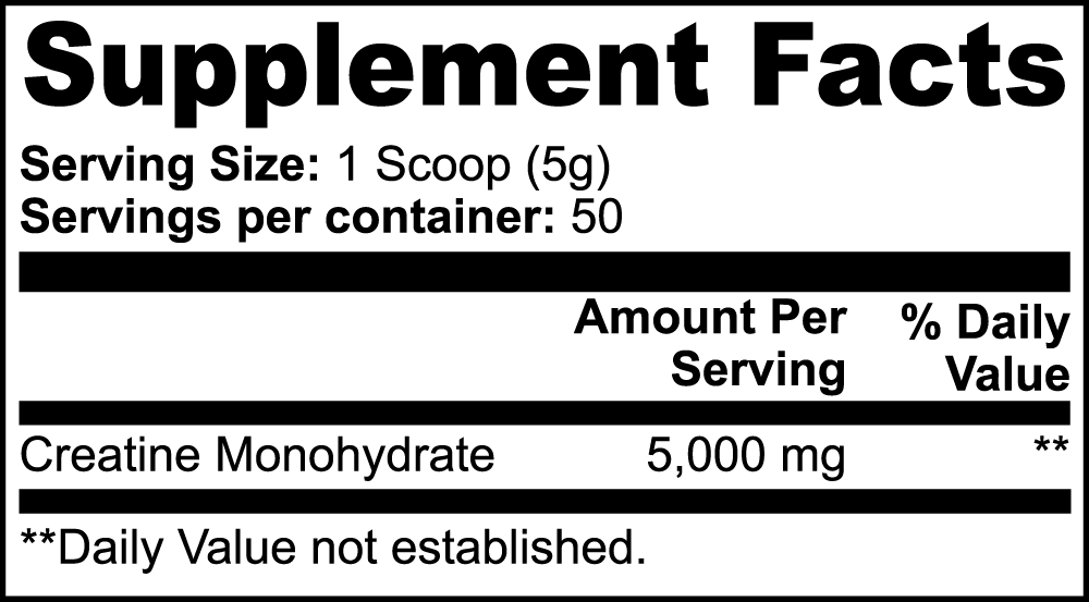 “Devils due” Creatine Monohydrate