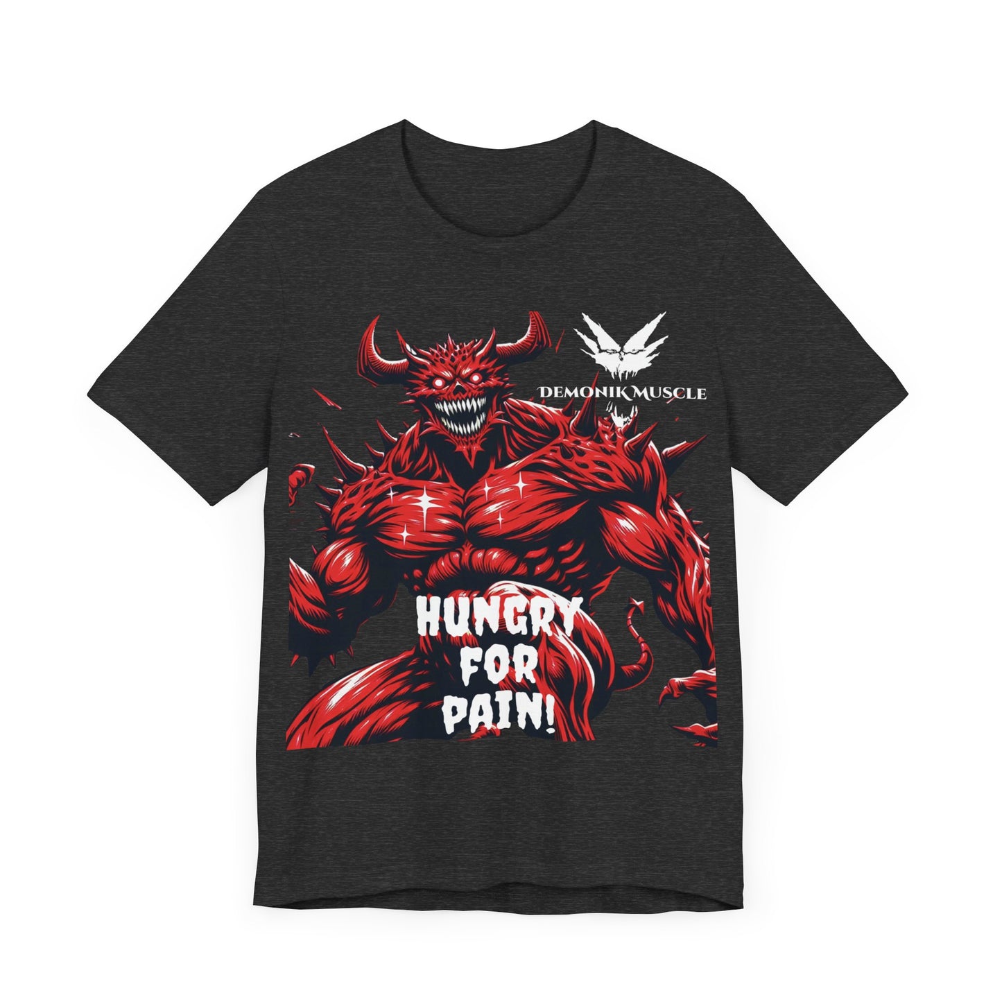 Demonik muscle Short Sleeve Tee-mind, body, soul