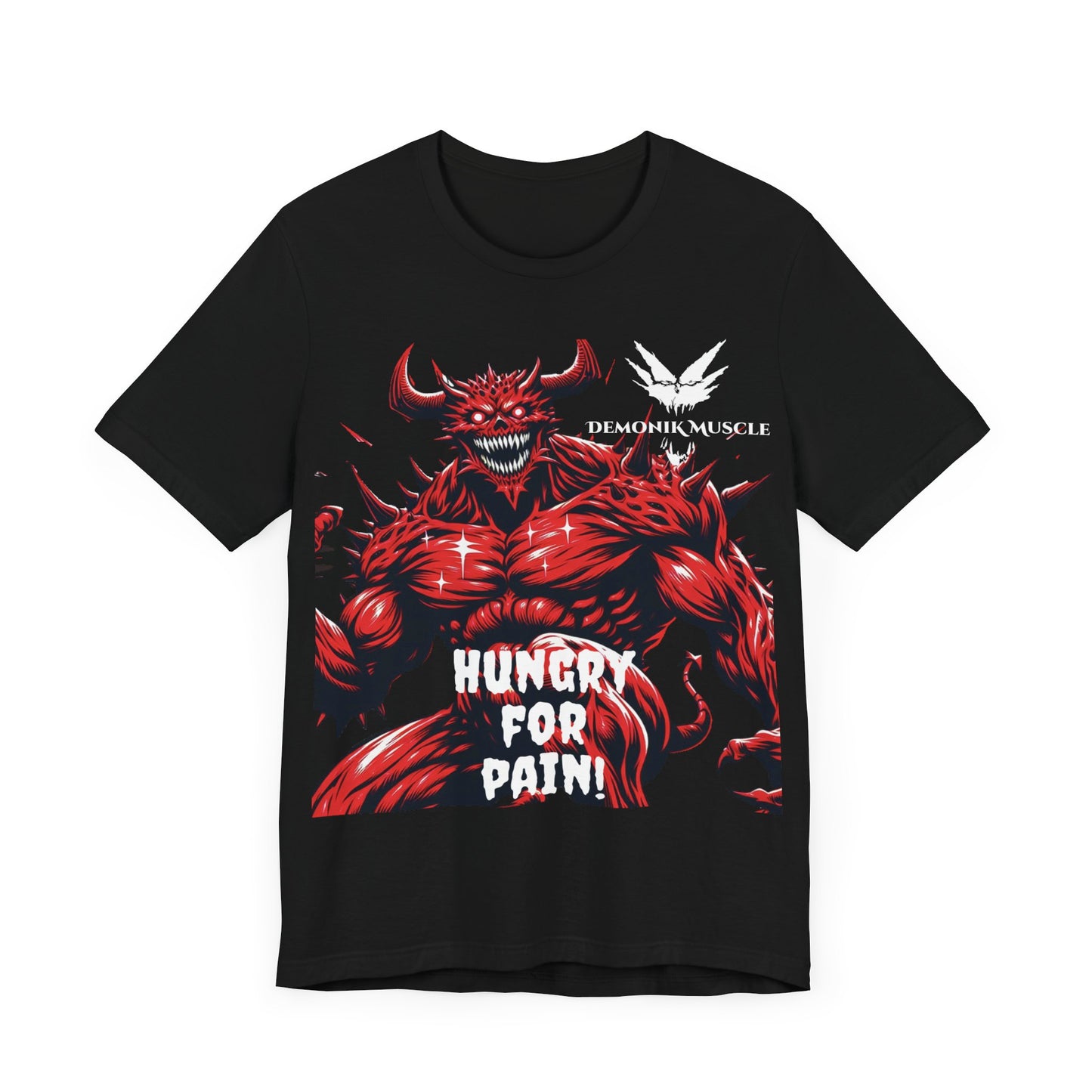 Demonik muscle Short Sleeve Tee-mind, body, soul