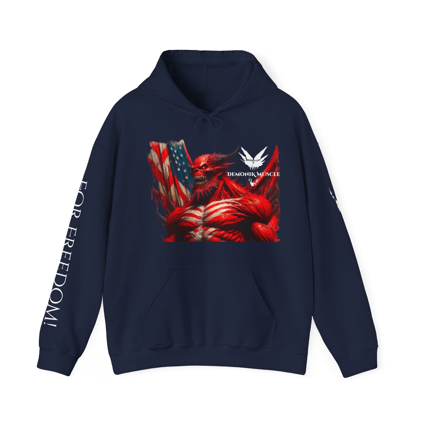 Demonik muscle patriot Fleece Hoodie