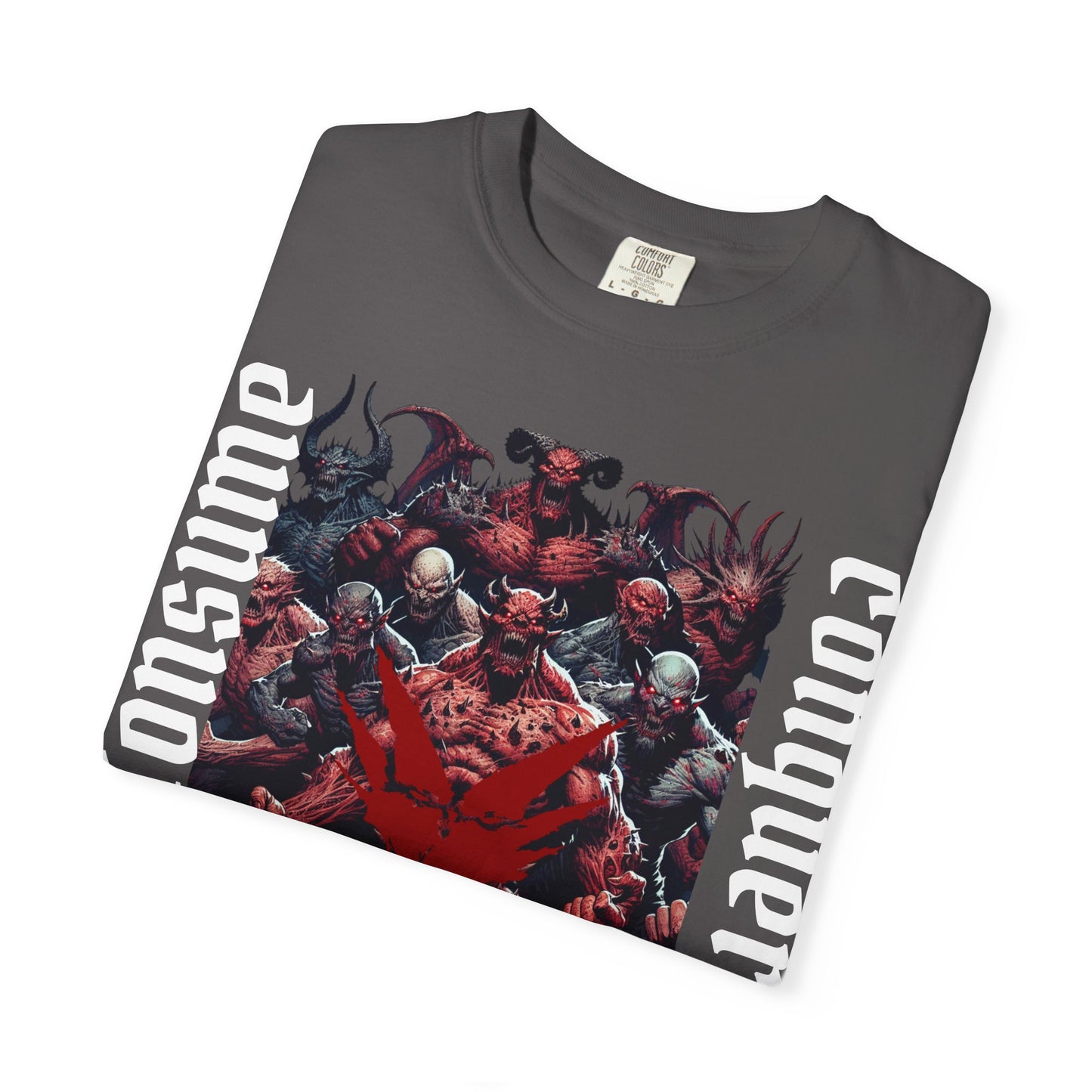 Consume and conquer t-shirt