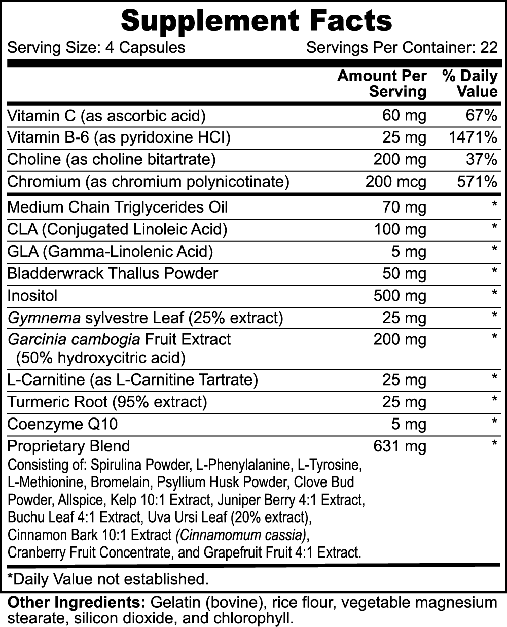 “Famine” Super Fat Burner with MCT